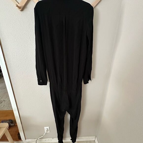 Monrow black button down jumpsuit Sz XS - Picture 13 of 14